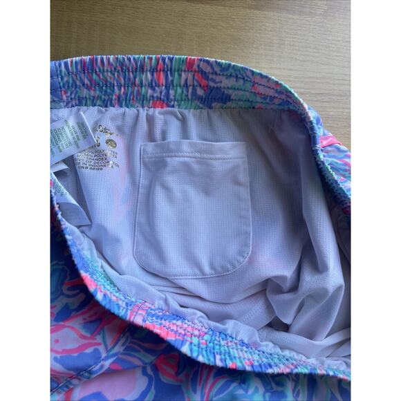 Lilly Pulitzer Luxletic Shorts Womens Extra Small Pink Lined Lightweight Workout - Picture 9 of 9